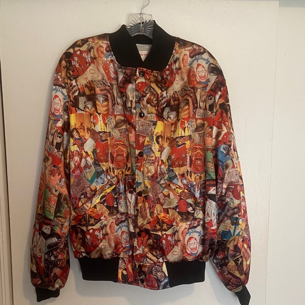 Vintage 90s Celeste Stein 50s Nostalgia All Over Print Bomber Jacket